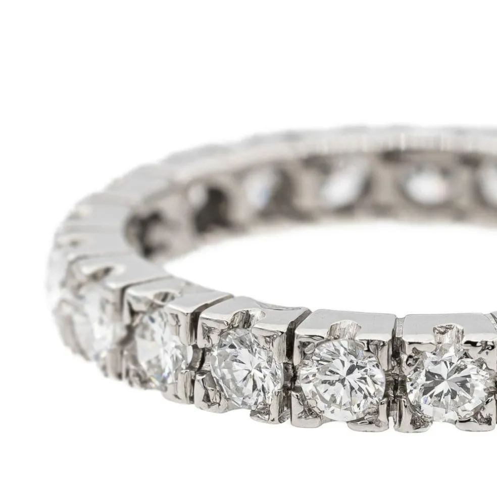Bague Alliance Platine Diamant