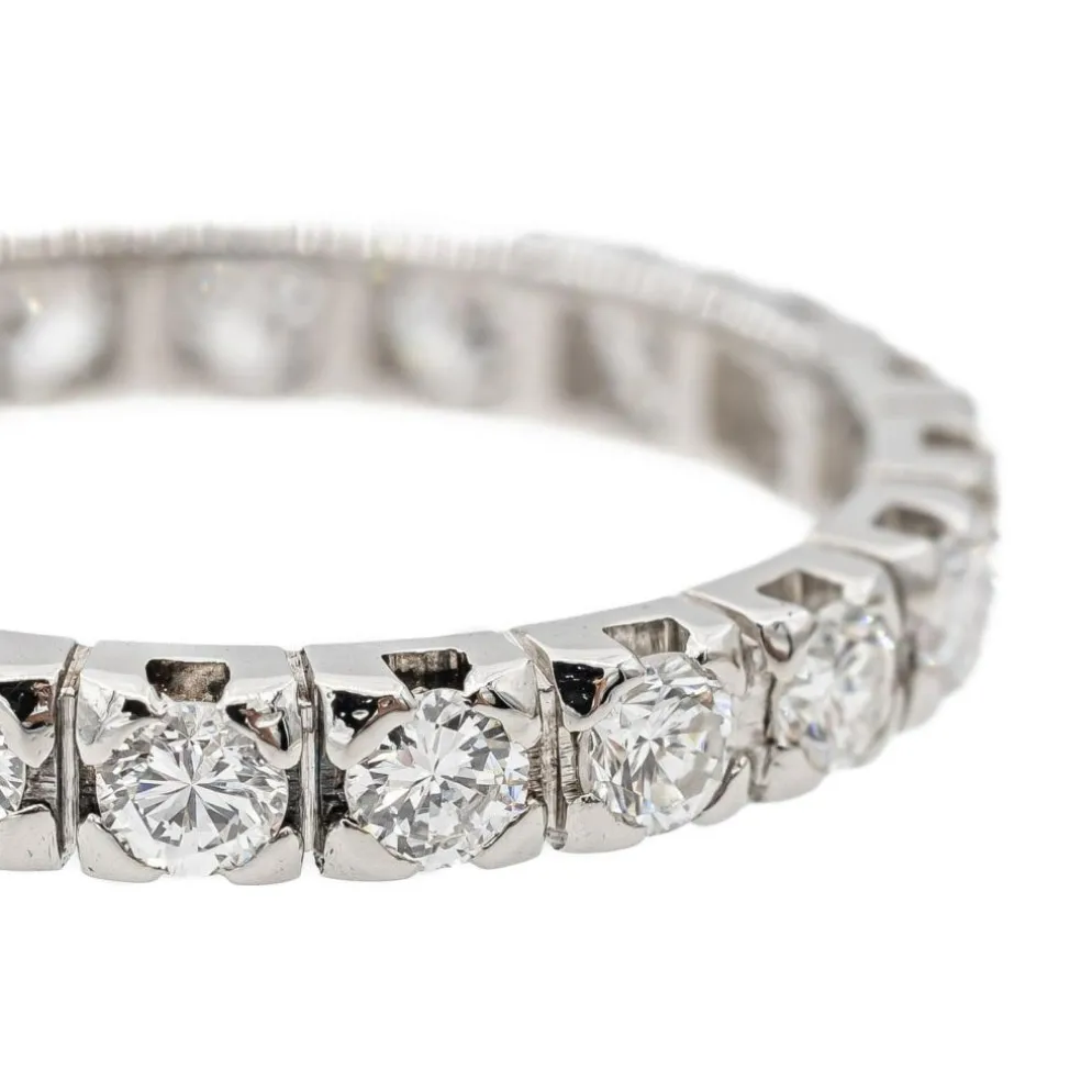 Bague Alliance Platine Diamant