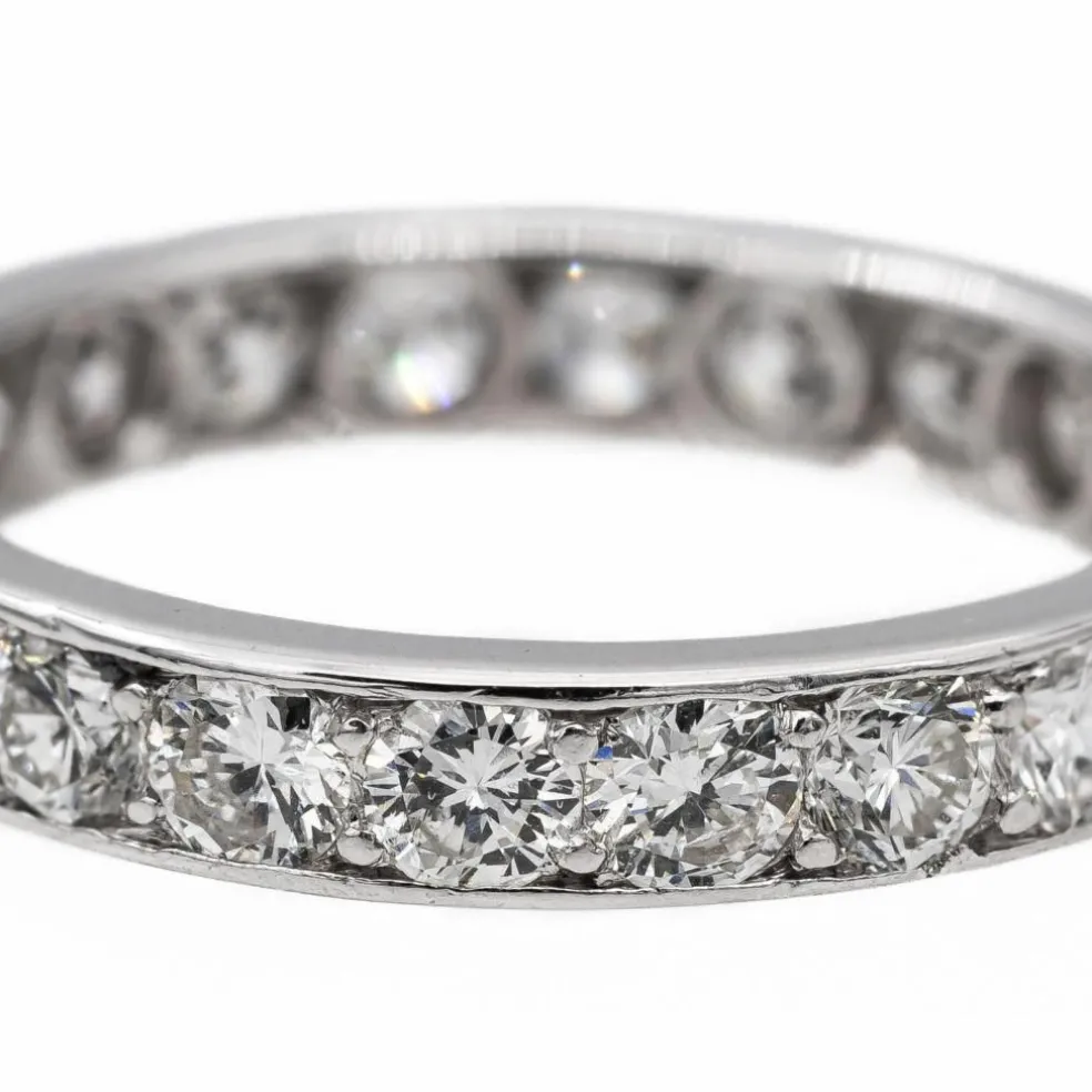 Bague Alliance Platine Diamant