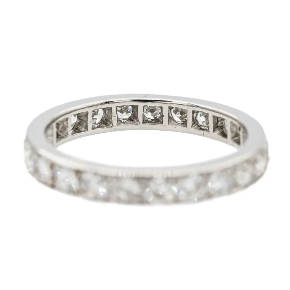 Bague Alliance Platine Diamant
