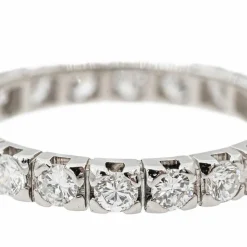 Bague Alliance Platine Diamant