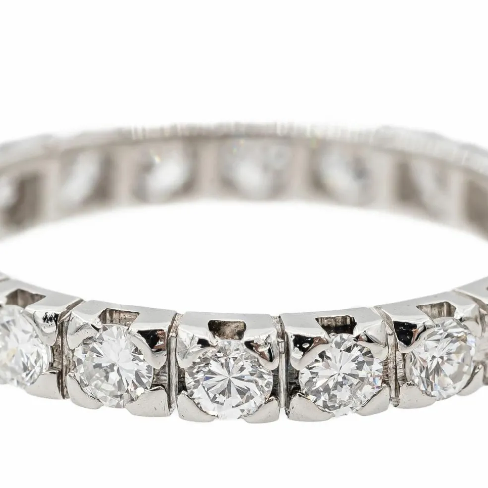 Bague Alliance Platine Diamant