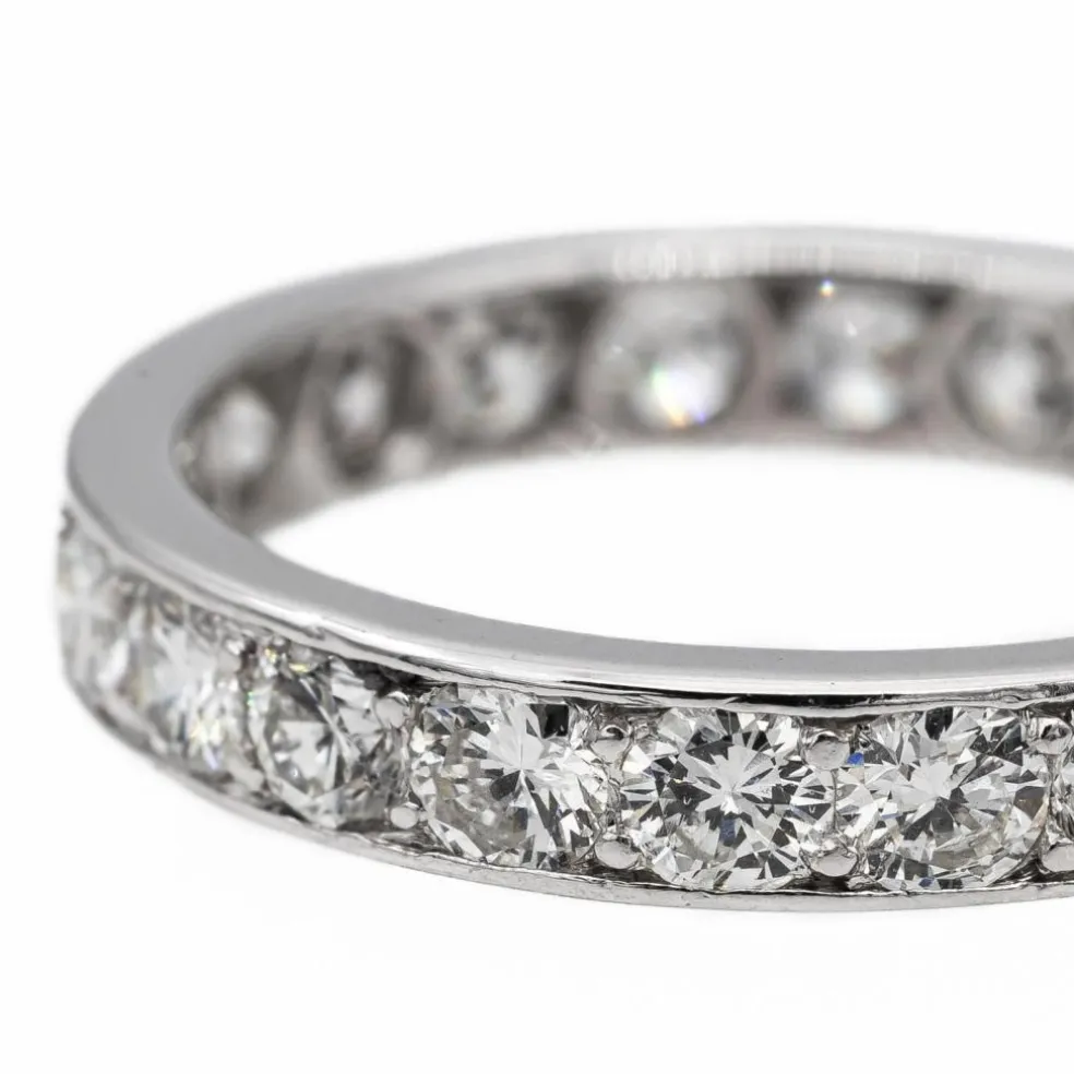 Bague Alliance Platine Diamant
