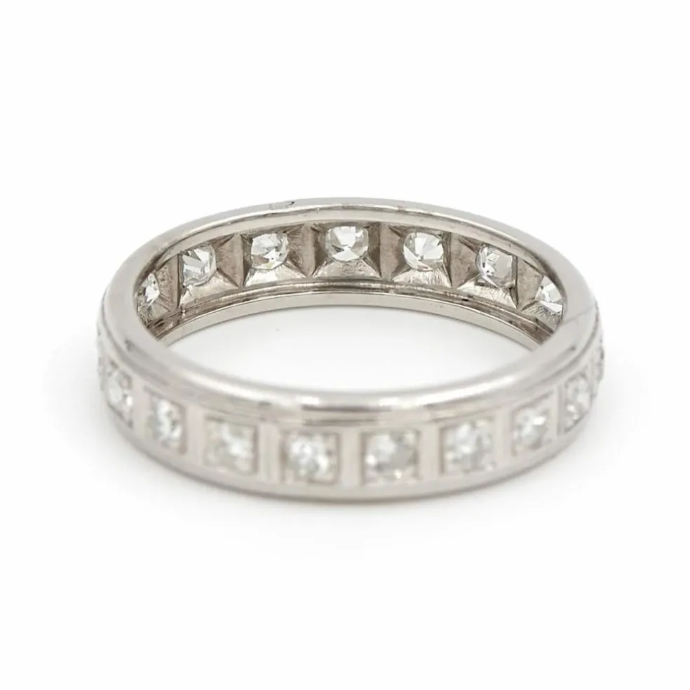 Bague Alliance Platine Diamant