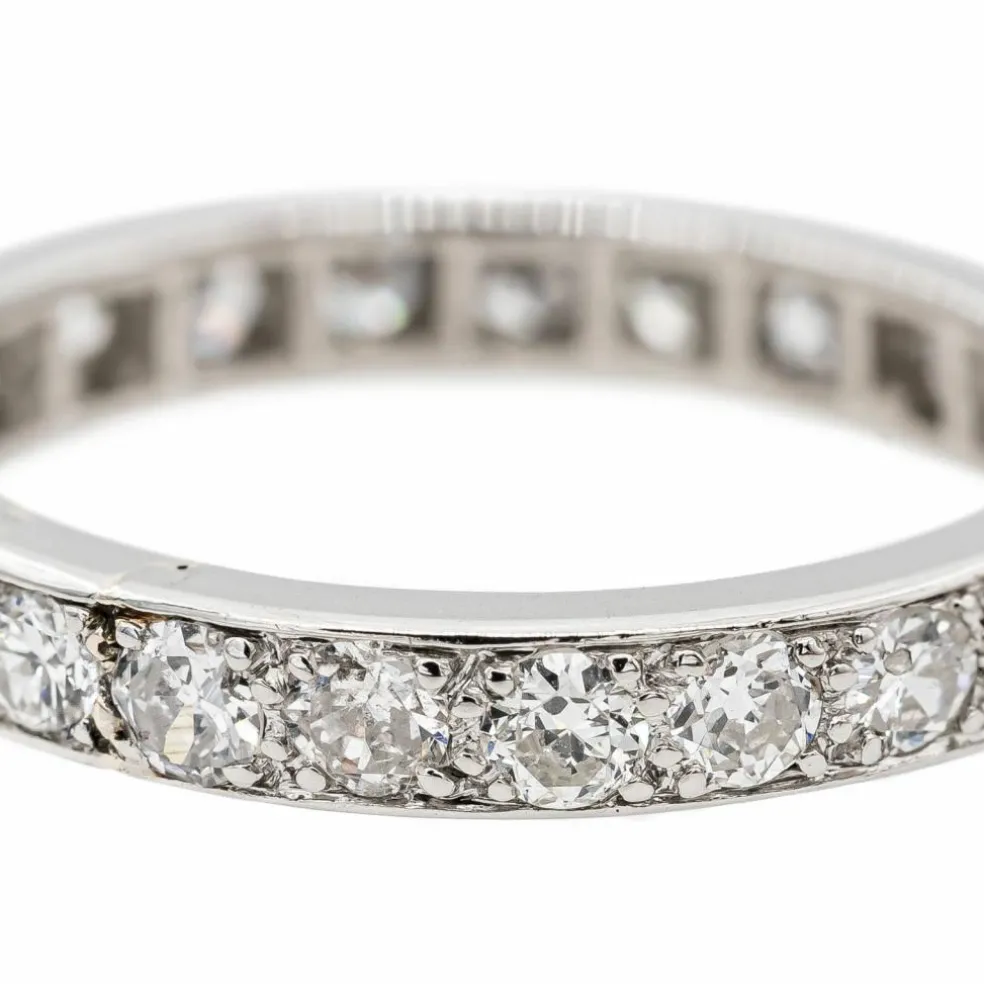 Bague Alliance Platine Diamant