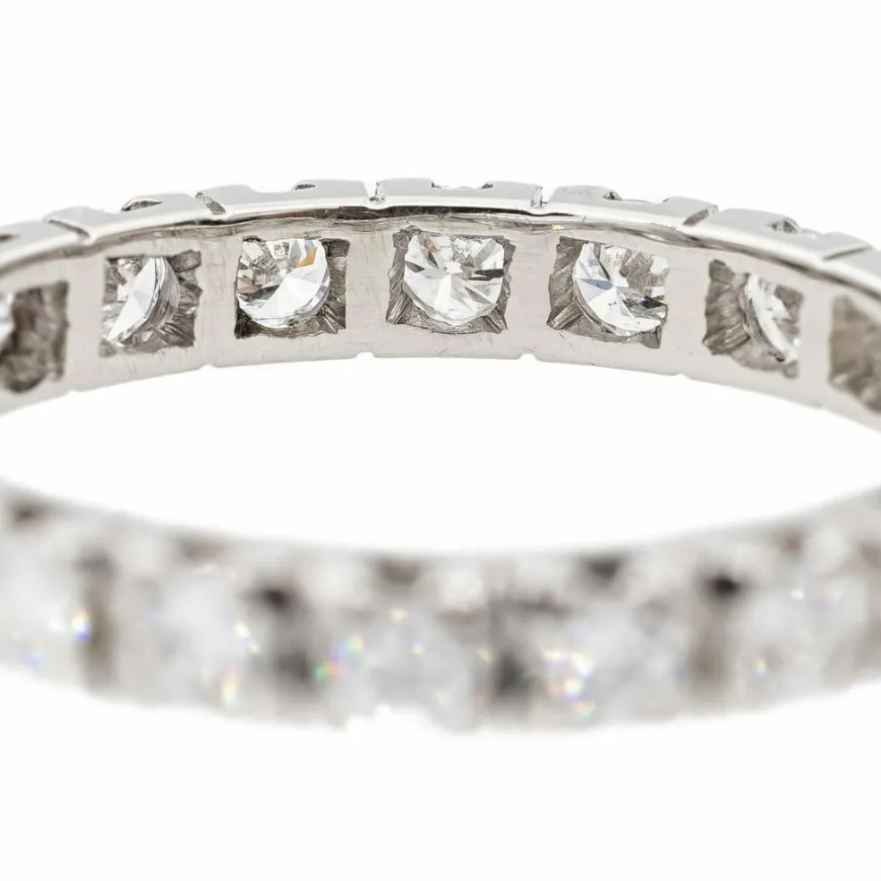 Bague Alliance Platine Diamant