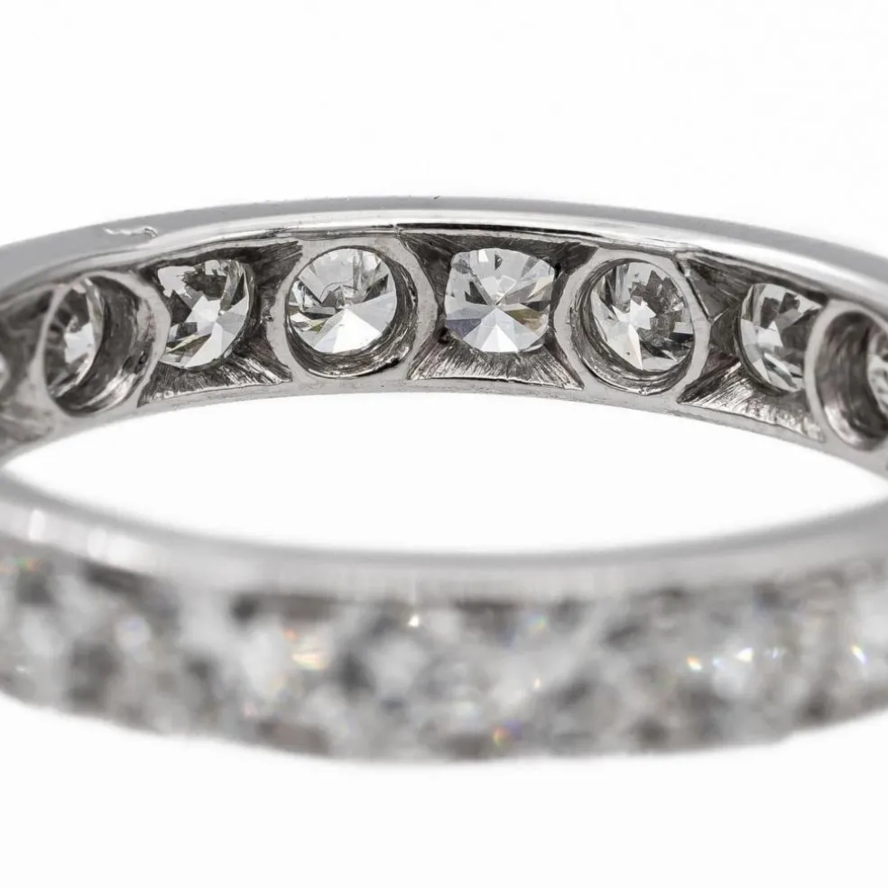 Bague Alliance Platine Diamant