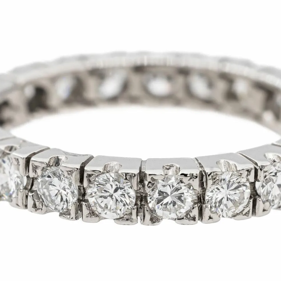 Bague Alliance Platine Diamant