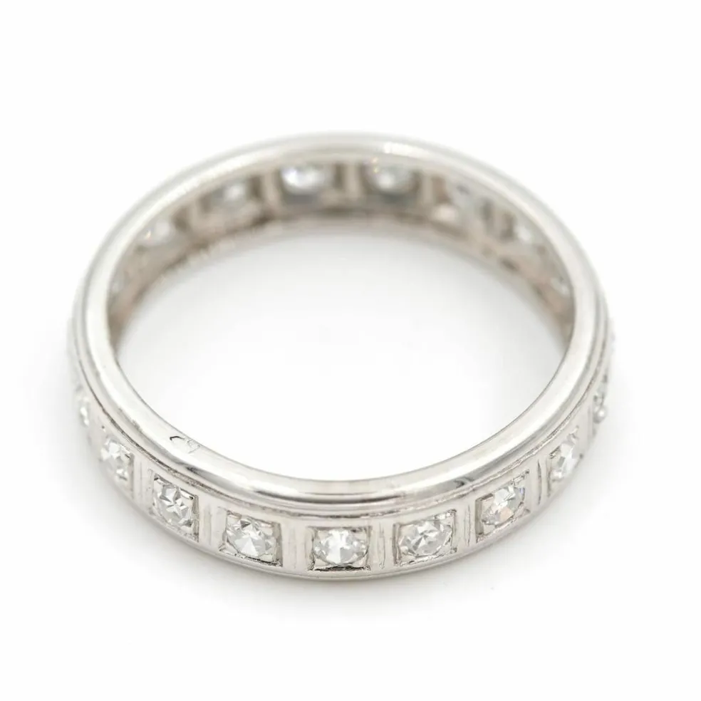 Bague Alliance Platine Diamant