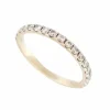 bague alliance t51 pavage complet 30 diamants 0.87ct or jaune 18k