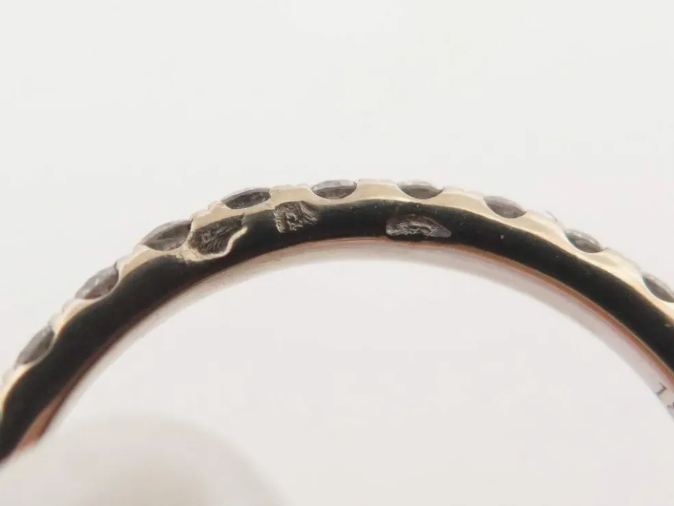 bague alliance t51 pavage complet 30 diamants 0.87ct or jaune 18k