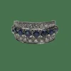 Bague amovible or diamants rubis saphirs