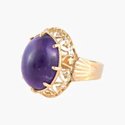 Bague Améthyste cabochon