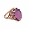 Bague Améthyste en Solitaire Or Jaune