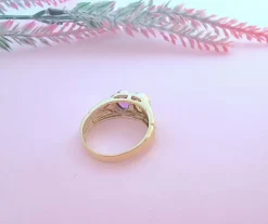Bague Améthyste et Citrine Or Jaune