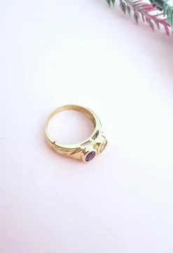 Bague Améthyste et Citrine Or Jaune