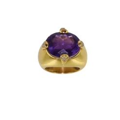 Bague Améthyste et Diamants