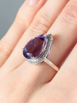 Bague Améthyste et Diamants