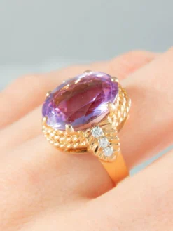 Bague Améthyste et Diamants