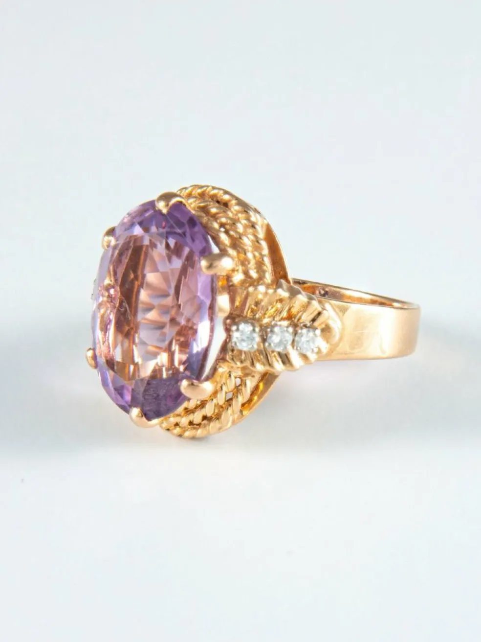 Bague Améthyste et Diamants