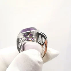 Bague améthyste et diamants