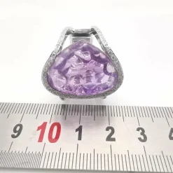 Bague améthyste et diamants