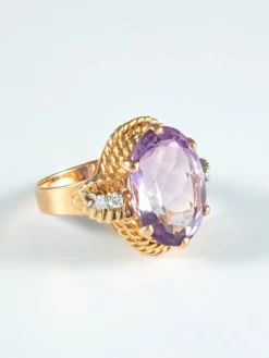 Bague Améthyste et Diamants