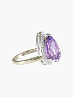 Bague Améthyste et Diamants
