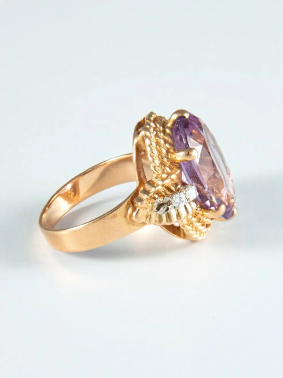 Bague Améthyste et Diamants