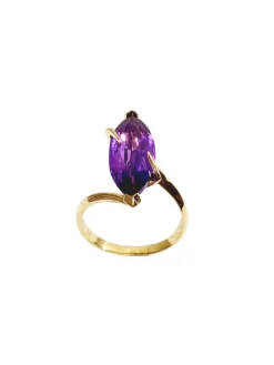 Bague Améthyste et or rose