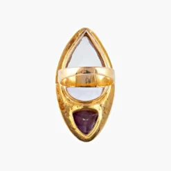Bague Améthyste et Quartz