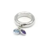 Bague Améthyste et Topaze