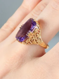 Bague Améthyste Or jaune