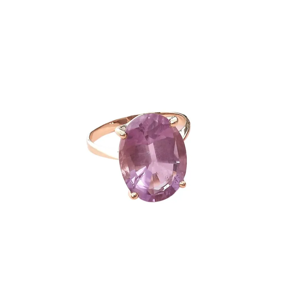 Bague Améthyste Ovale