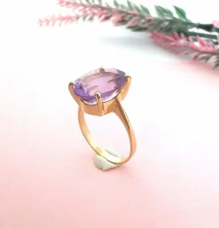 Bague Améthyste Ovale