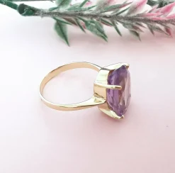 Bague Améthyste Ovale