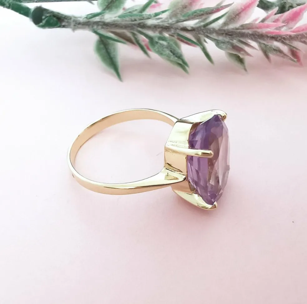 Bague Améthyste Ovale