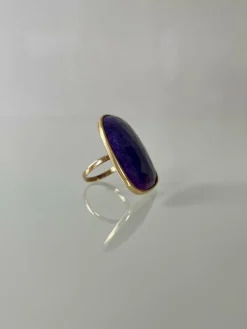 Bague Améthyste Plate