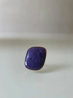 Bague Améthyste Plate