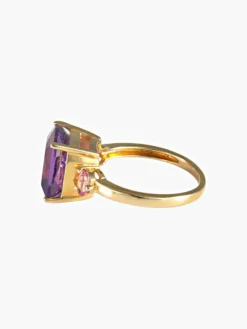 Bague Améthyste Saphirs roses