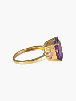 Bague Améthyste Saphirs roses