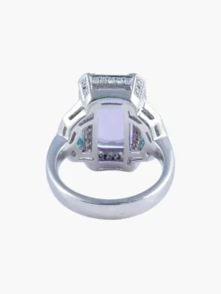 Bague Améthyste Topaze Diamants