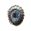 Bague Améthyste Turquoise Diamants