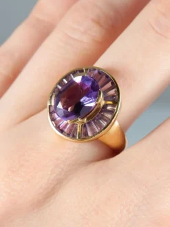 Bague Améthystes