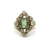 Bague Ancienne - Or, Diamants & Émeraude