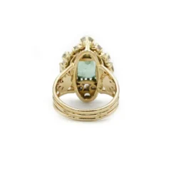 Bague Ancienne - Or, Diamants & Émeraude