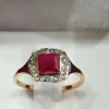 Bague Ancienne 2 ors Diamants