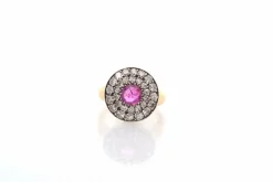 Bague ancienne 1900 rubis et diamants