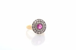 Bague ancienne 1900 rubis et diamants