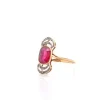 Bague ancienne 1900 rubis synthétique